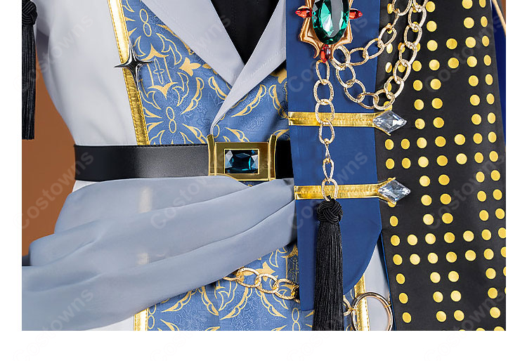 あんさんぶるスターズ!! 衣更真緒 Select コスプレ衣装 ケープ・チェーン装飾付き ステージ撮影向け-12