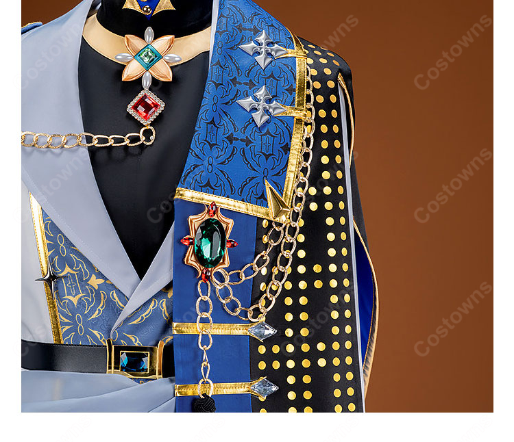 あんさんぶるスターズ!! 衣更真緒 Select コスプレ衣装 ケープ・チェーン装飾付き ステージ撮影向け-7