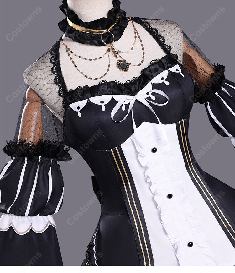 魔法少女ノ魔女裁判 佐伯ミリア コスプレ衣装 ワンピース・ヘッドドレス付き COSTOWNS-5