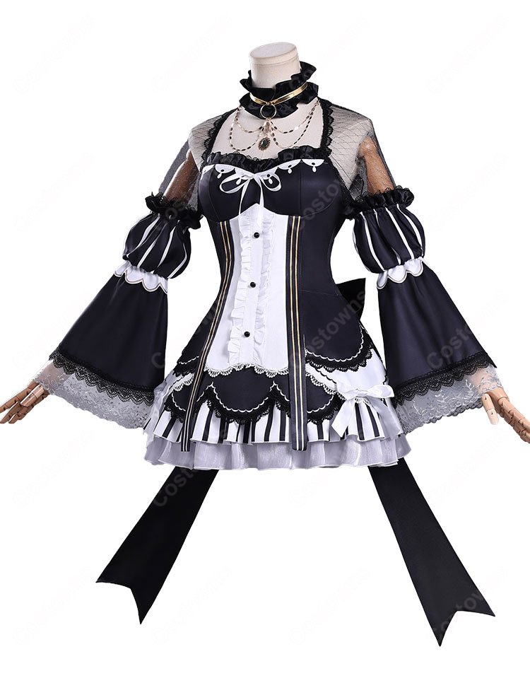 魔法少女ノ魔女裁判 佐伯ミリア コスプレ衣装 ワンピース・ヘッドドレス付き COSTOWNS-3