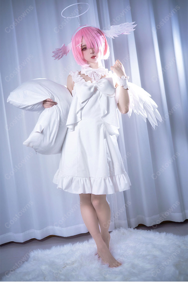 Re:ゼロから始める異世界生活 ラム&レム Sweet Angel ver. コスプレ衣装-1