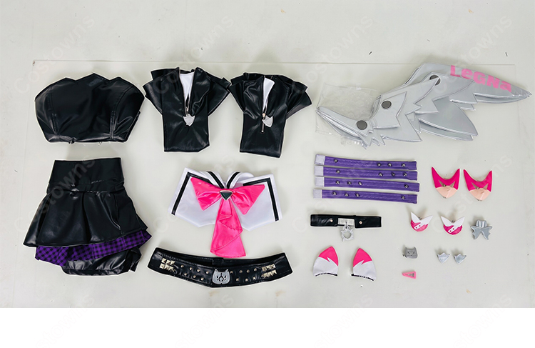 ゼンレスゾーンゼロ 南宮羽 ラプソディ・ミューズ コスプレ衣装 小悪魔アイドル風セット S~XXL-7
