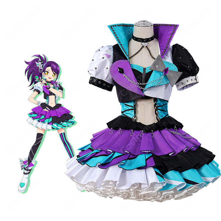プリパラ 東堂シオン ベイビーモンスターサイリウムコーデ コスプレ衣装 撮影イベント向け-1