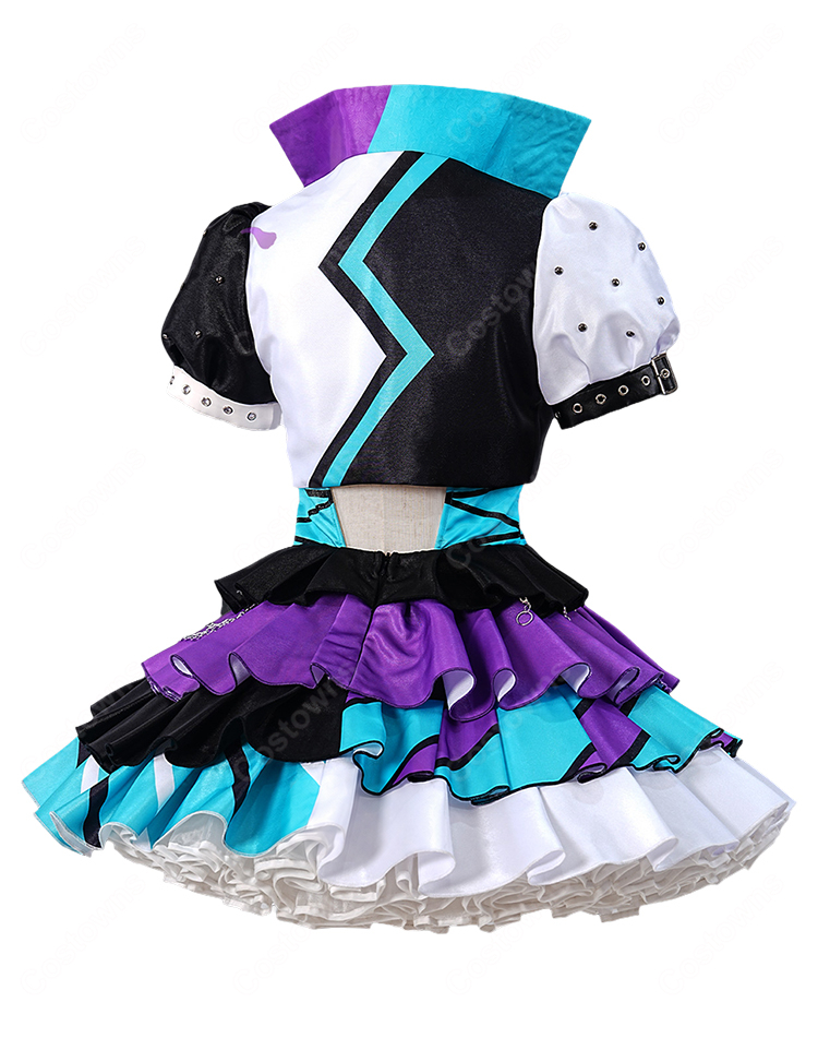 プリパラ 東堂シオン ベイビーモンスターサイリウムコーデ コスプレ衣装 撮影イベント向け-5