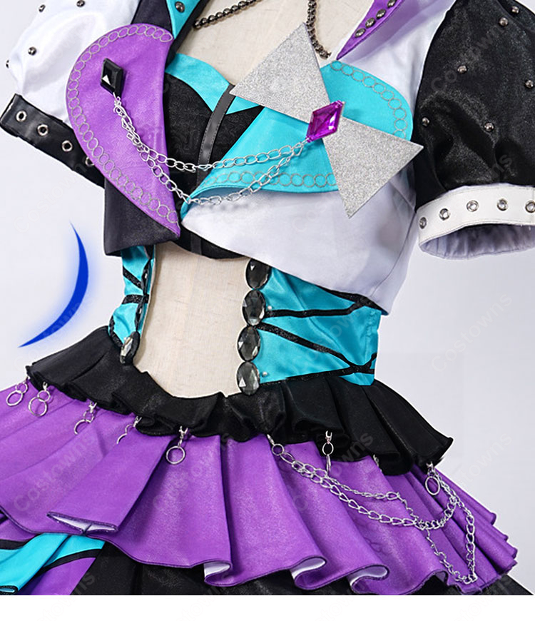 プリパラ 東堂シオン ベイビーモンスターサイリウムコーデ コスプレ衣装 撮影イベント向け-7