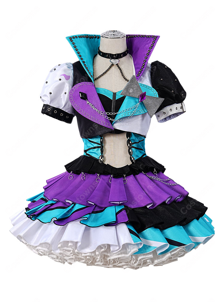 プリパラ 東堂シオン ベイビーモンスターサイリウムコーデ コスプレ衣装 撮影イベント向け-2