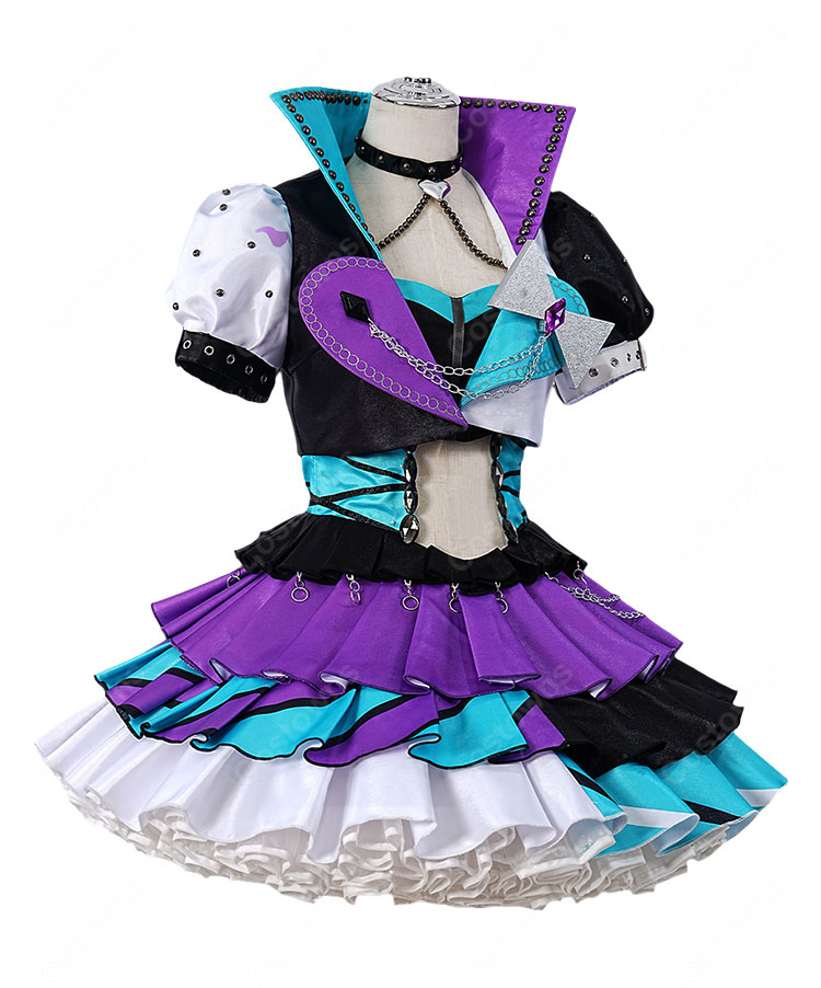 プリパラ 東堂シオン ベイビーモンスターサイリウムコーデ コスプレ衣装 撮影イベント向け-3