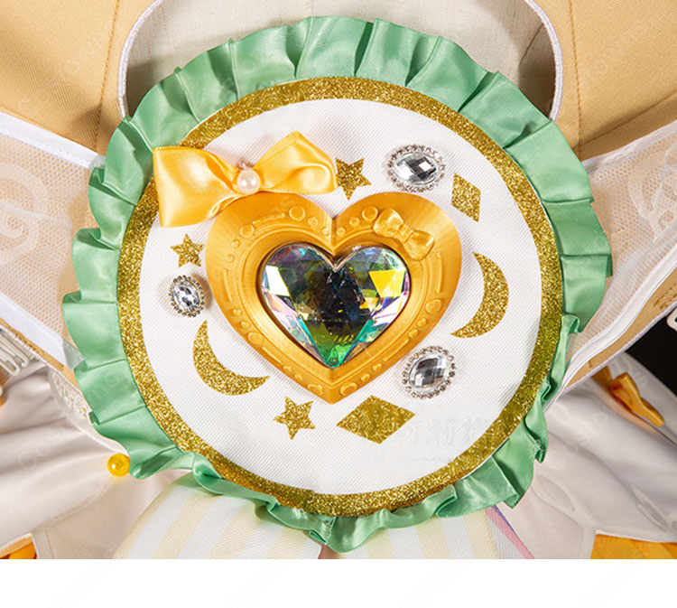 プリパラ 真中らぁら 神ドレスコーデ コスプレ衣装 王冠・羽根付き 豪華ステージ衣装 イベント撮影向け-10