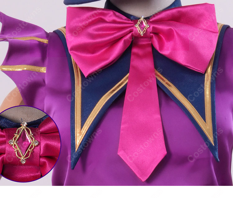 プリパラ 黒須あろま ホリックトリッククラシックサイリウムコーデ コスプレ衣装 悪魔風ステージ衣装-5