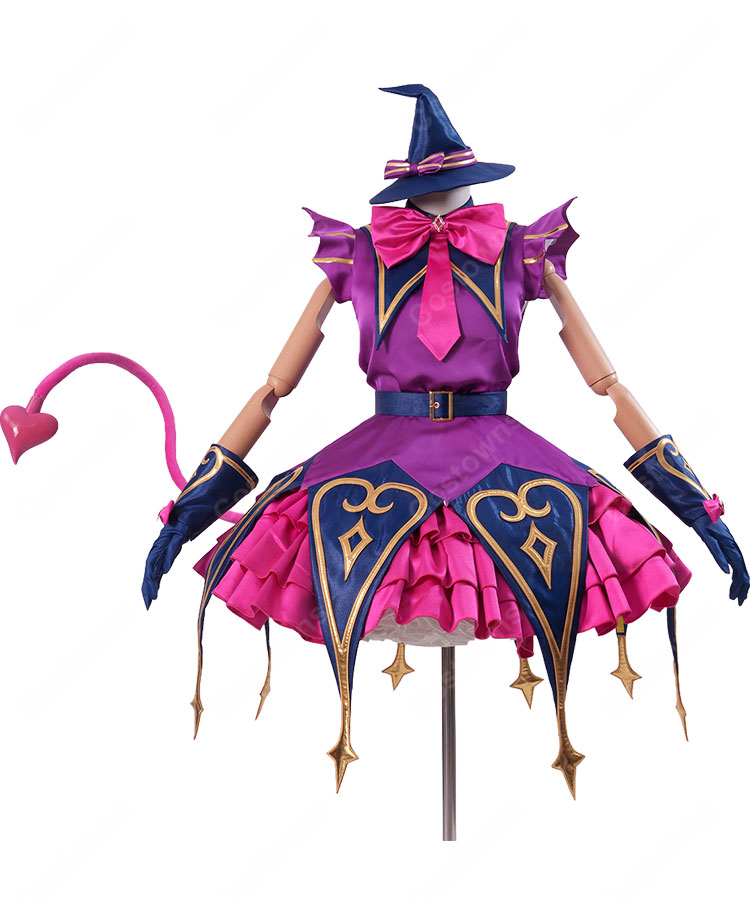 プリパラ 黒須あろま ホリックトリッククラシックサイリウムコーデ コスプレ衣装 悪魔風ステージ衣装-2