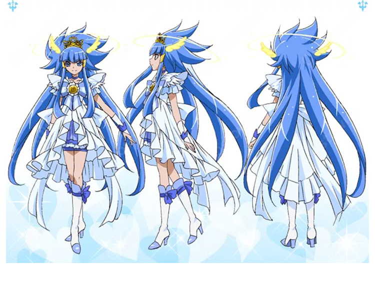 スマイルプリキュア! 青木れいか プリンセスフォーム コスプレ衣装-2