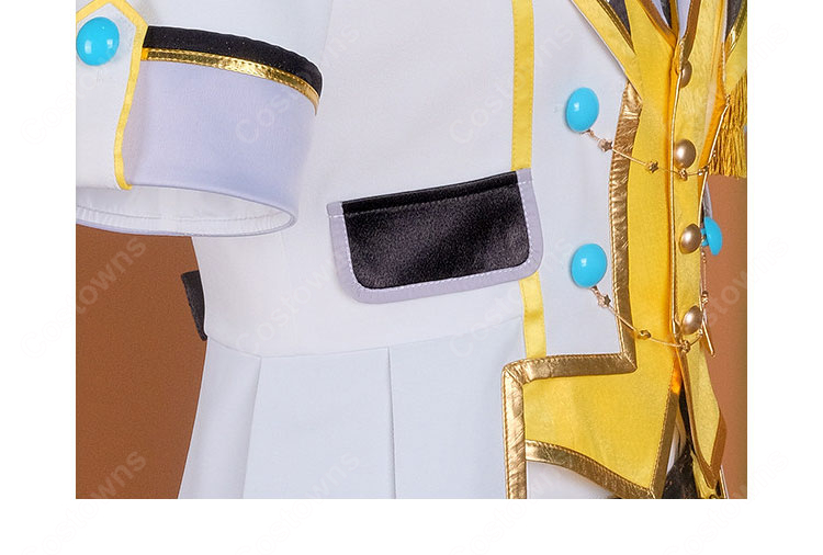 プロジェクトセカイ 鏡音レン ステージの王子様 特訓前 コスプレ衣装 希望のメッセンジャー衣装セット 撮影向け-8