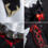 鳴潮 朽葉千咲 墜夢奇境 コスプレ衣装 メイド風フリルセット ブラック×レッド 小物付き イベント撮影向け その他 2