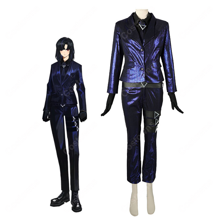 LIMBUS COMPANY 良秀 コスプレ衣装 光沢スーツセット ジャケット・レッグリング付き イベント撮影向け-1