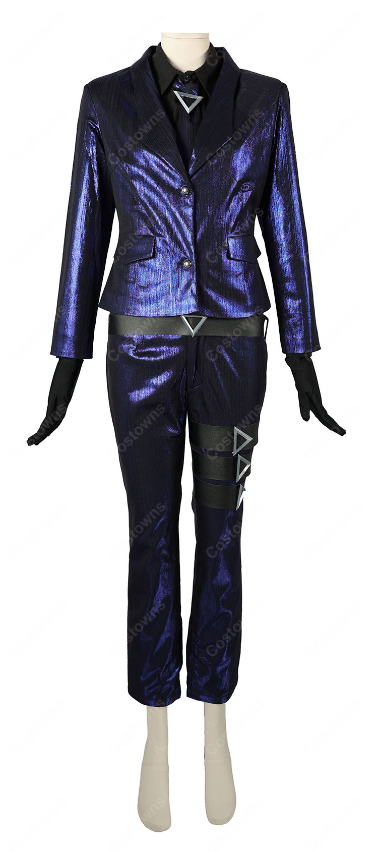 LIMBUS COMPANY 良秀 コスプレ衣装 光沢スーツセット ジャケット・レッグリング付き イベント撮影向け-2