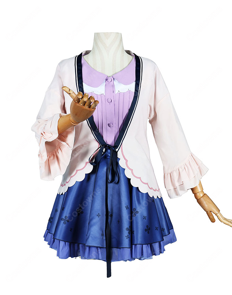 オトメ＊ドメイン 飛鳥湊 私服Ver. コスプレ衣装 ピンクカーディガン-2