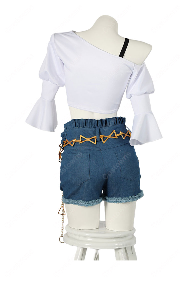 ウマ娘 プリティーダービー トーセンジョーダン 私服Ver. コスプレ衣装 ウマ耳・腰チェーン付き-4