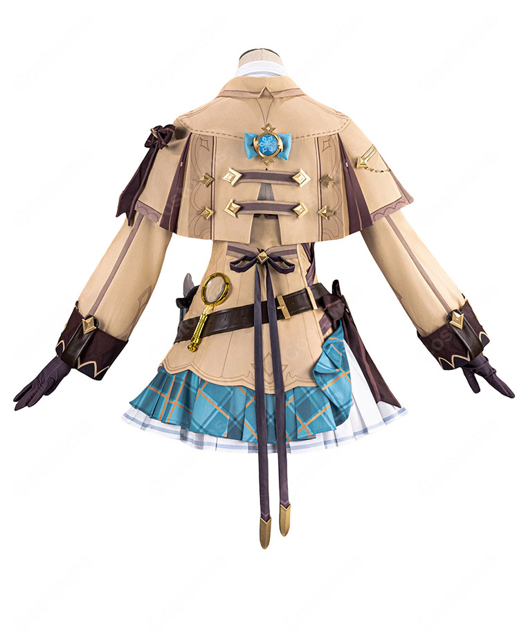 原神 シャルロット「ハーロック変奏曲」コスプレ衣装 新コスチュームVer. 帽子・ケープ・カメラ風装飾付き-3
