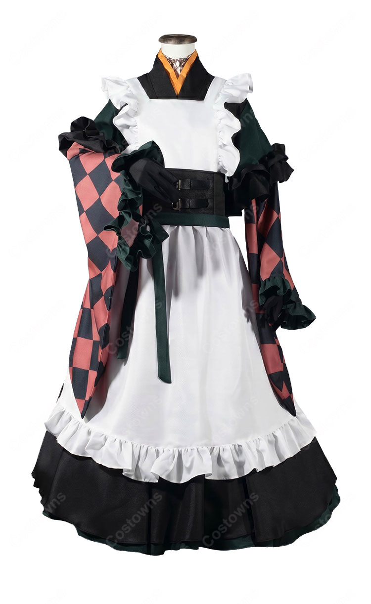 hololive ホロライブ 儒烏風亭らでん メイド服 コスプレ衣装-2