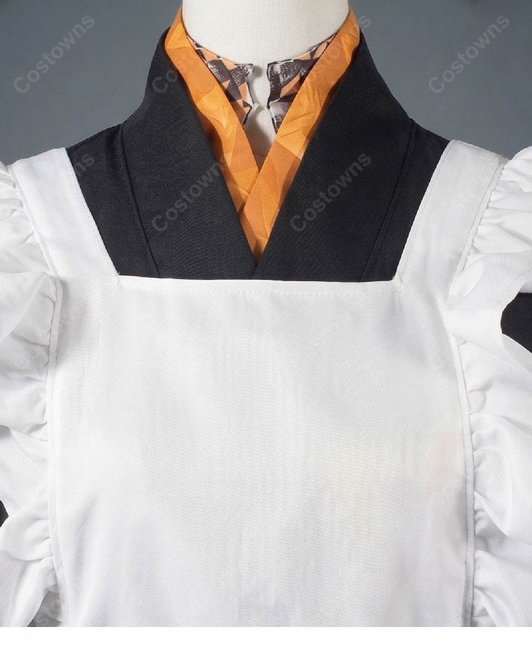 hololive ホロライブ 儒烏風亭らでん メイド服 コスプレ衣装-6