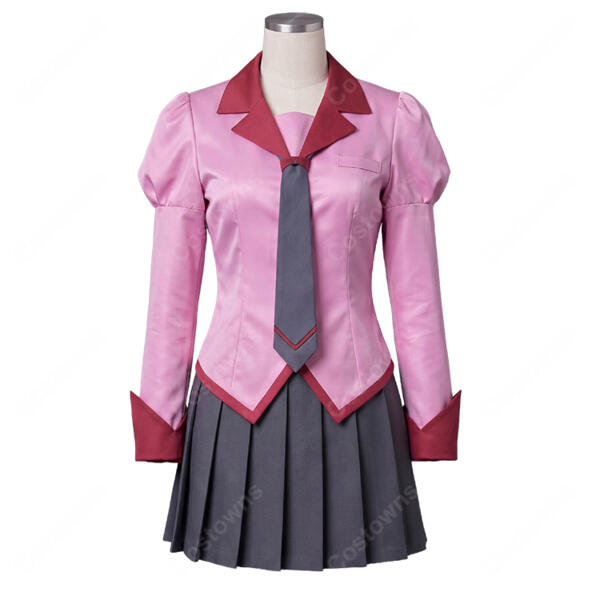 化物語 戦場ヶ原ひたぎ 私立直江津高校女子制服 コスプレ衣装 半袖・長袖・ノースリーブ3タイプ S～XXL元の画像