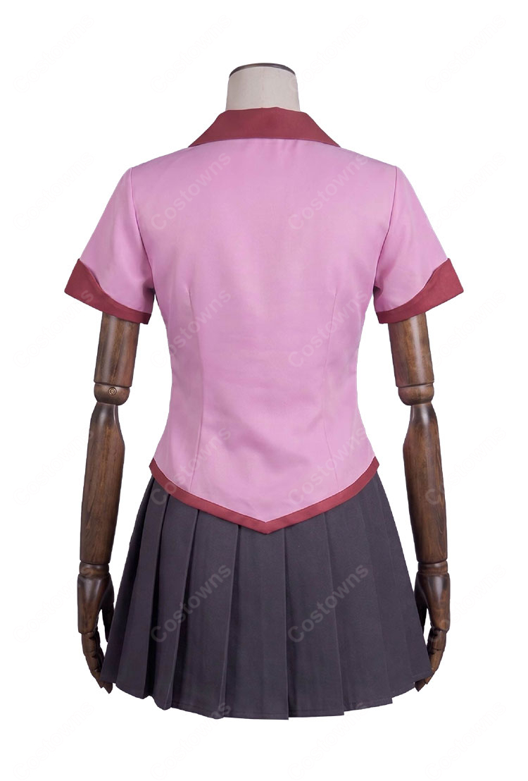 化物語 戦場ヶ原ひたぎ 私立直江津高校女子制服 コスプレ衣装 半袖・長袖・ノースリーブ3タイプ S～XXL-5