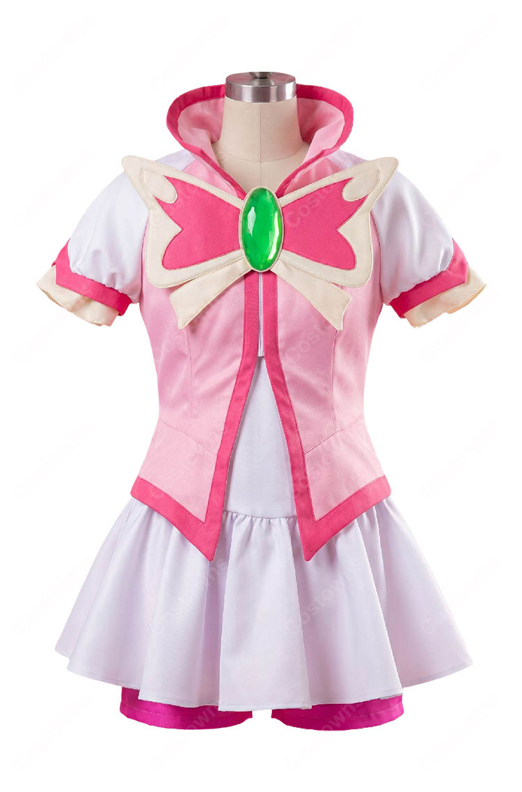 Yes!プリキュア5GoGo! 夢原のぞみ(キュアドリーム)変身後Ver. コスプレ衣装 胸飾り・髪飾り付き7点セット イベント撮影向け-2