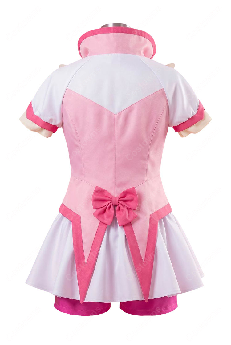 Yes!プリキュア5GoGo! 夢原のぞみ(キュアドリーム)変身後Ver. コスプレ衣装 胸飾り・髪飾り付き7点セット イベント撮影向け-3