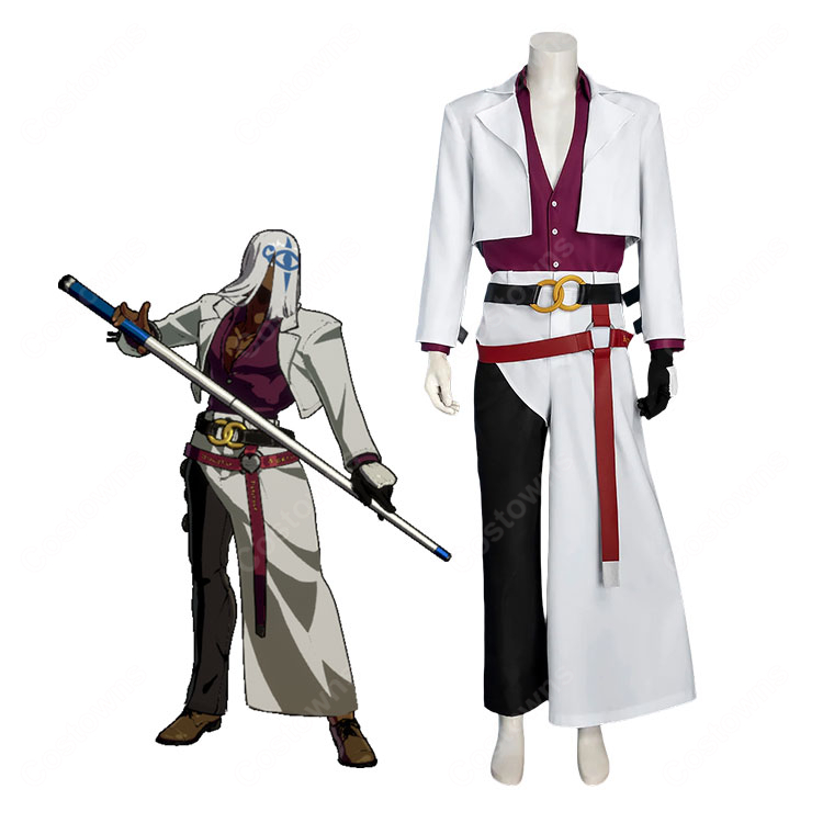 GUILTY GEAR -STRIVE- ヴェノム コスプレ衣装 ファントムVer. ジャケット・頭巾・片脚用ワイドパンツ付き-1