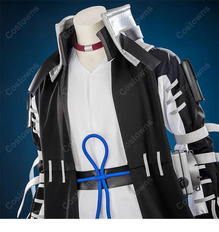 ガチアクタ ゾディル・テュフォン コスプレ衣装 通常衣装Ver. ロングコート・腰布・付け襟・ポーチ付き-6