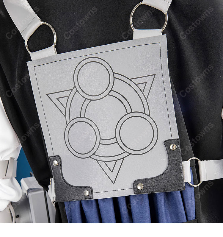 ガチアクタ ゾディル・テュフォン コスプレ衣装 通常衣装Ver. ロングコート・腰布・付け襟・ポーチ付き-12