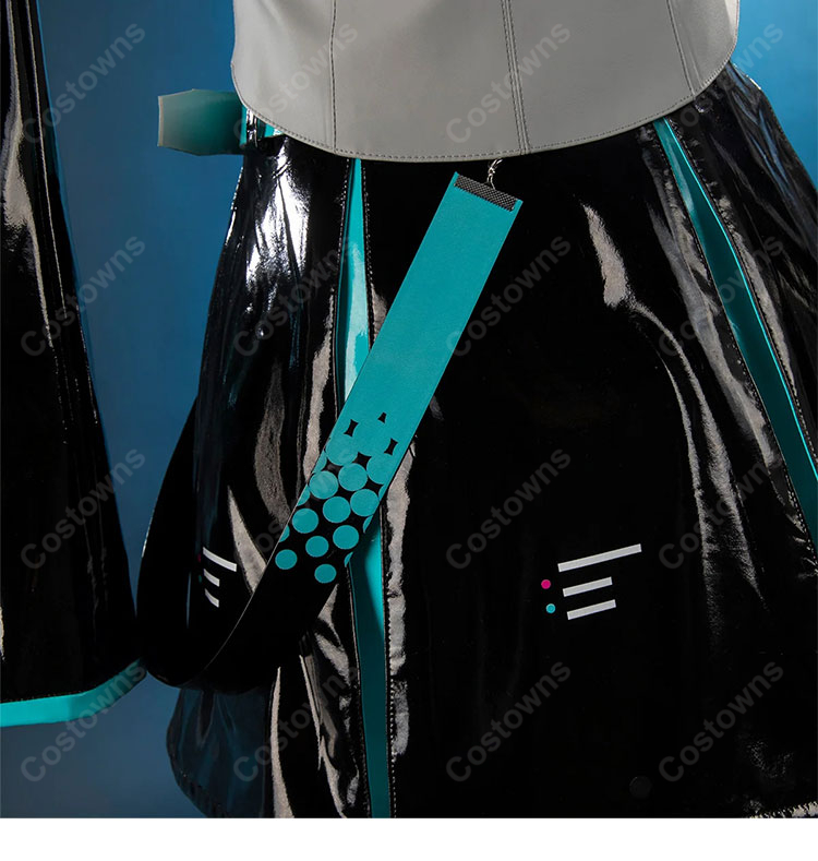 初音ミク V6 コスプレ衣装 パッケージビジュアルVer. トップス・スカート・アームカバー・レッグカバー付き-12