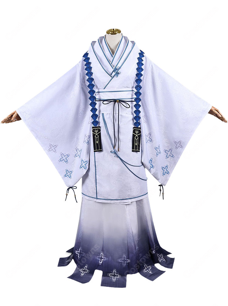 Limbus Company 塩見ヨル コスプレ衣装 第9章「断ち切れない」小指の親方Ver. フェイスベール・羽織セット-2