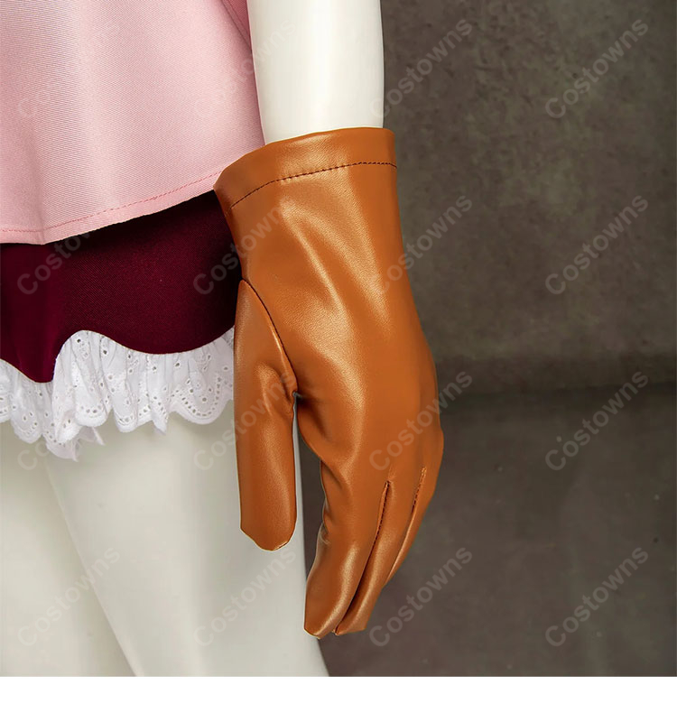 ONE PIECE ドレスローザ編 コアラ コスプレ衣装 革命軍・魚人空手師範代Ver. フリルトップス&帽子セット-8