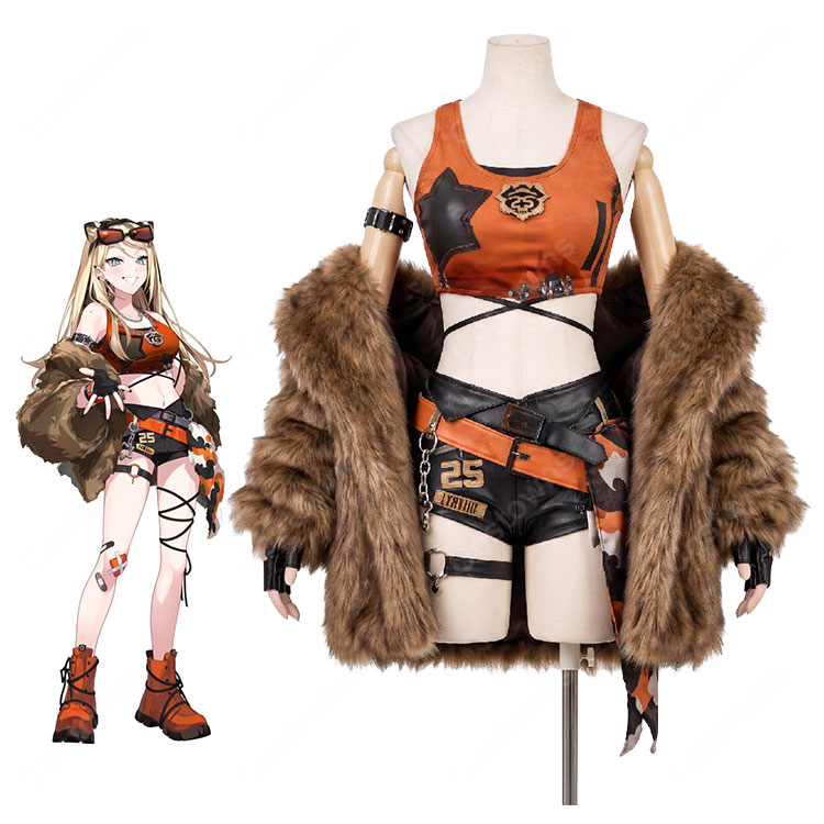 ホロライブ 虎金妃笑虎 コスプレ衣装 Harajuku Original 第1弾 原宿オリジナル アウター・ベルト付き イベント撮影向け-1