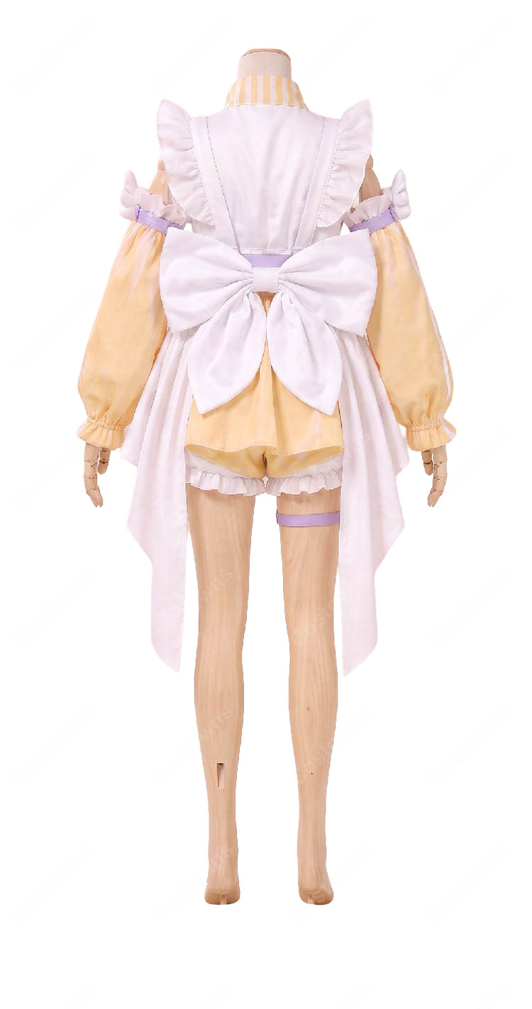 にじさんじ ぽめろ・ぱんち コスプレ衣装 魔法少女デビュー衣装Ver. フリル衣装・髪飾り・ソックス付き イベント撮影向け-3