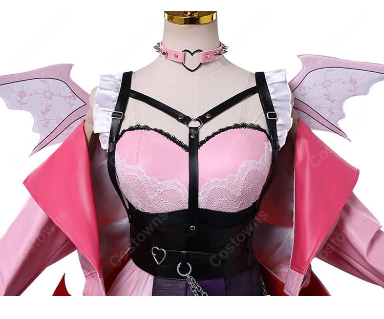 VShojo Ironmouse(アイアンマウス)Season 3 コスプレ衣装 翼・尻尾付きフルセット-5