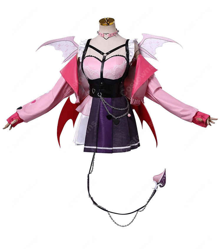 VShojo Ironmouse(アイアンマウス)Season 3 コスプレ衣装 翼・尻尾付きフルセット-3