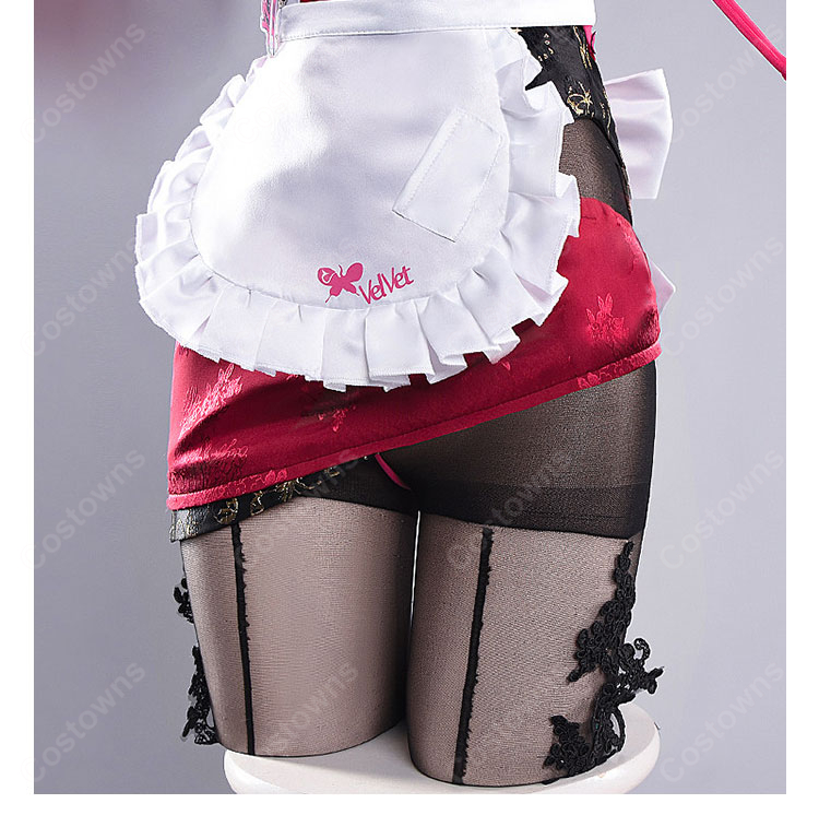 勝利の女神：NIKKE ベルベット FATAL MAID コスプレ衣装 メイド服 エプロン・髪飾り・小物付き-5