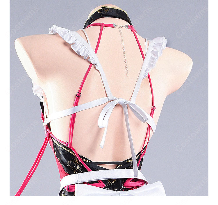 勝利の女神：NIKKE ベルベット FATAL MAID コスプレ衣装 メイド服 エプロン・髪飾り・小物付き-7
