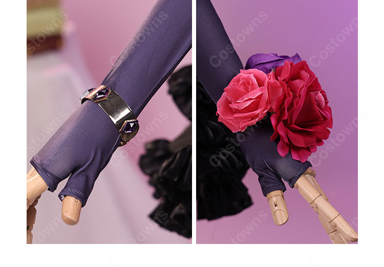 アイカツ！ 紫吹蘭 ローズボンボンコーデ コスプレ衣装-9
