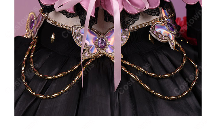 アイカツ！ 紫吹蘭 ローズボンボンコーデ コスプレ衣装-11