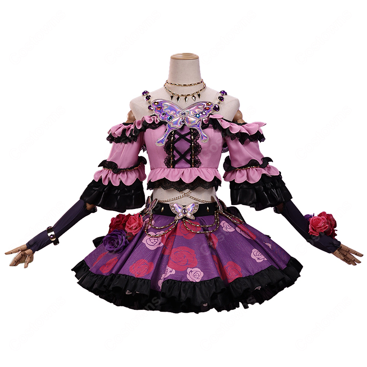 アイカツ！ 紫吹蘭 ローズボンボンコーデ コスプレ衣装｜COSTOWNS