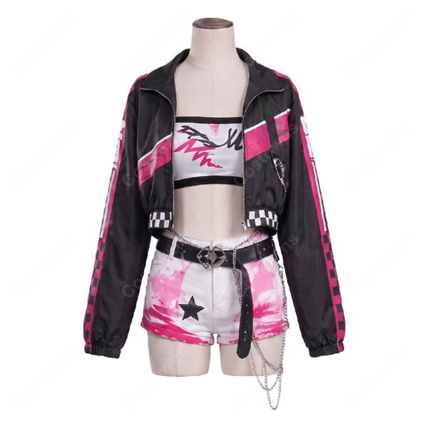 ホロライブ 響咲リオナ Harajuku Original（原宿）コスプレ衣装 ジャケット・ショートパンツ・小物セット元の画像