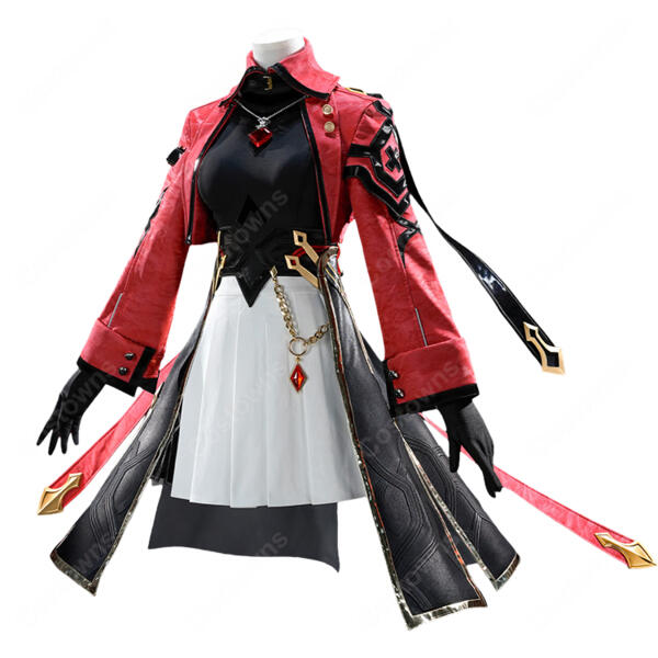 崩壊：スターレイル×Fate[UBW] 遠坂凛 コラボVer. コスプレ衣装 赤黒ショートジャケット＆装飾品セット S～XL元の画像