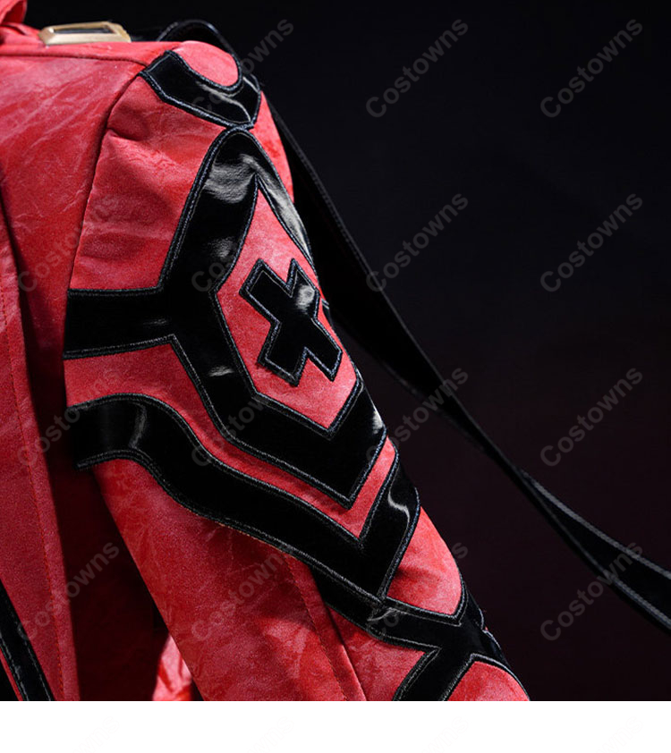 崩壊：スターレイル×Fate[UBW] 遠坂凛 コラボVer. コスプレ衣装 赤黒ショートジャケット＆装飾品セット S～XL-4