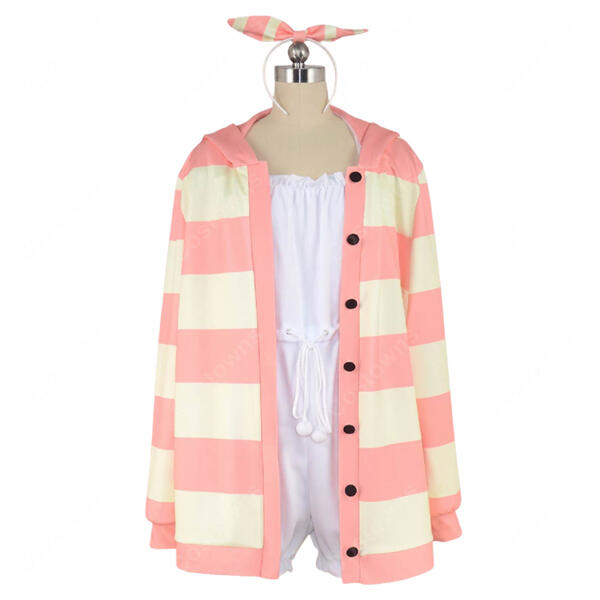 ご注文はうさぎですか？ ココア（保登心愛）部屋着・パジャマVer. コスプレ衣装 うさ耳カチューシャ＆オールインワン付き S～XXL元の画像