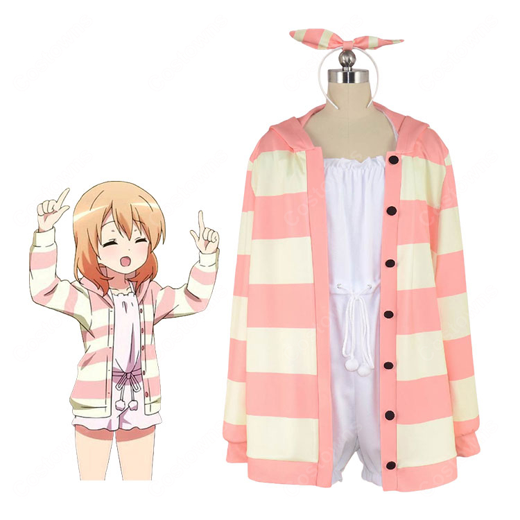 ご注文はうさぎですか? ココア(保登心愛)部屋着・パジャマVer. コスプレ衣装 うさ耳カチューシャ&オールインワン付き S~XXL-1