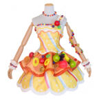 アイカツ！ 有栖川おとめ トロピカルバスケットコーデ コスプレ衣装 フルーツ装飾・カチューシャ付き S～XXL イベント・撮影向け
