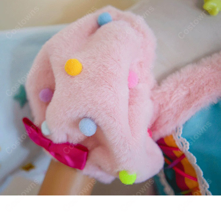 アイカツスターズ！ 花園きらら スイートドリームスコーデ コスプレ衣装 星柄フリルドレス・小物付き S～XXL 翼追加対応-7